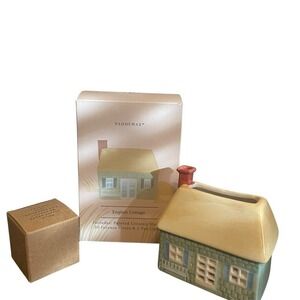 Paddywax English Cottage Ceramic Incense Cone Burner and Tea Light Holder Set